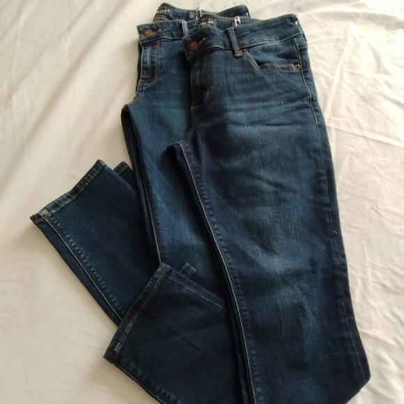 SET of 2 LUCKY BRAND Med-Dark Wash "LOLITA SKINNY" Jeans Sz 6/28 Ankle - Picture 2 of 5